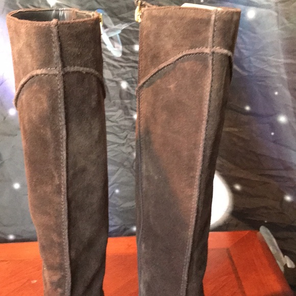 Franco Sarto brown leather riding boots size 7.5M - Picture 3 of 16